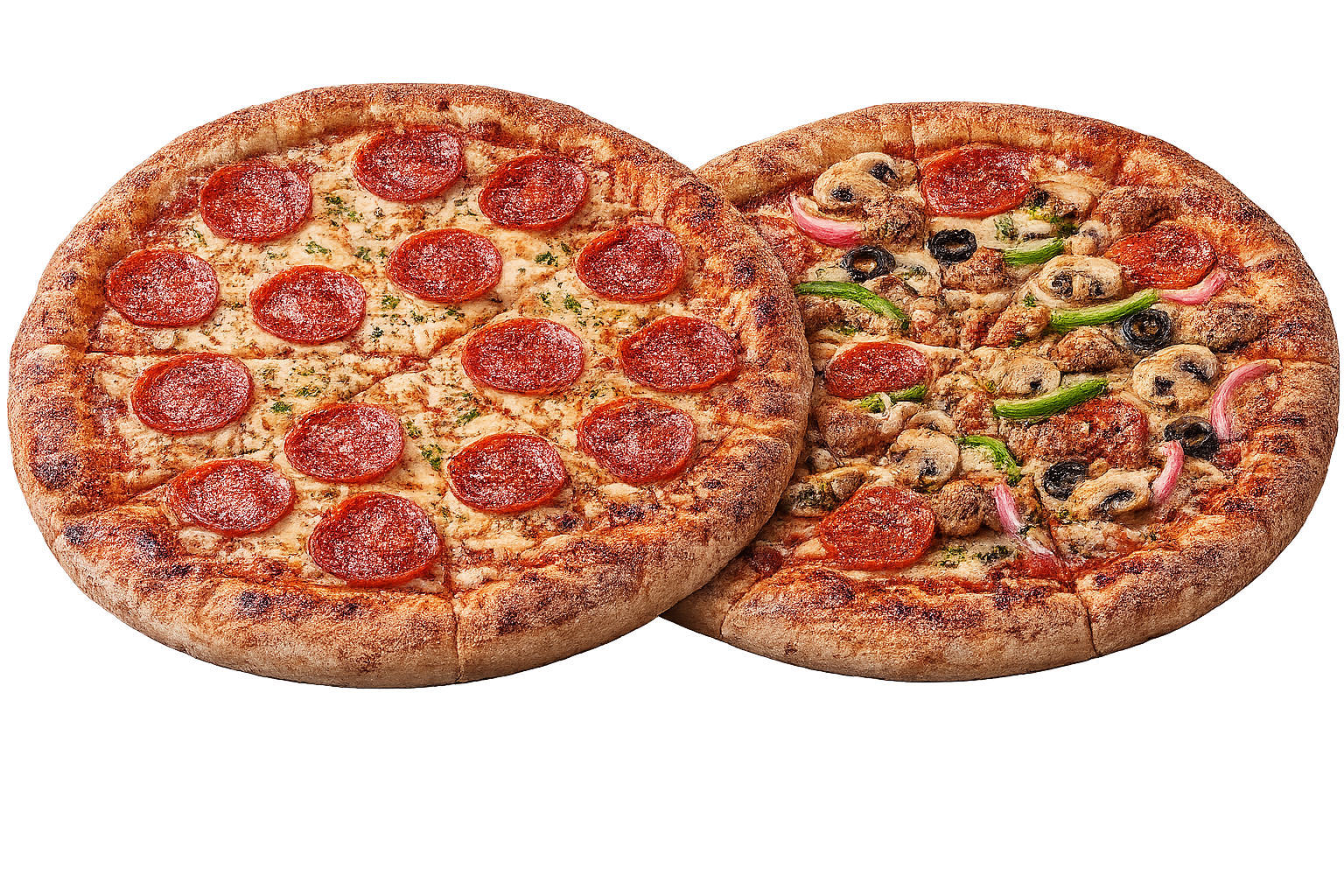 2 × 12" Pizzas